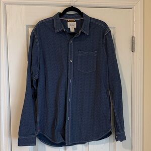Kato Navy Button Down Shirt for Men